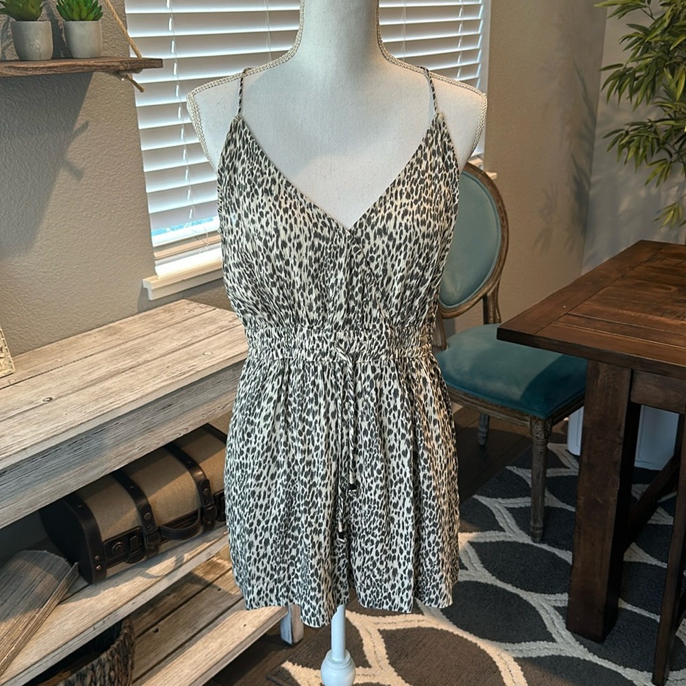 All Saints Animal Print Maya Romper